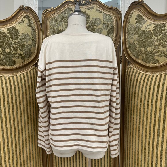 Rag & Bone Bardot Striped Long Sleeve Breton Shirt - Picture 3 of 7